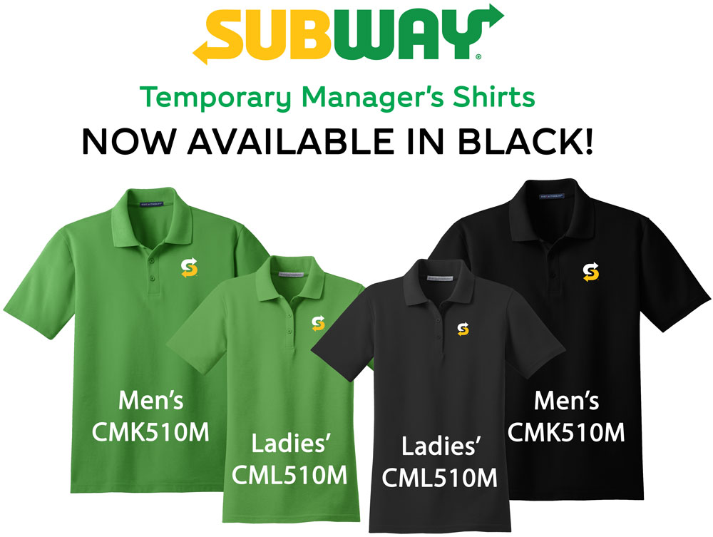 order subway shirts